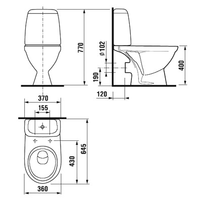 Крышка-сиденье для унитаза Jika Olymp/Baltik 8932813000639