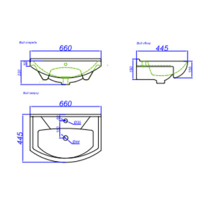 Мебельная раковина Aqwella Rosa Элеганс 4620008192475  60