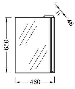 Зеркало Jacob Delafon Reve EB581-NF 46 см