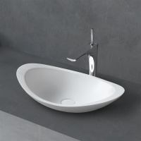 Раковина накладная ABBER Stein AS2606 белый матовый