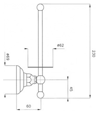 Держатель туалетной бумаги Nicolazzi Classica 1497GO