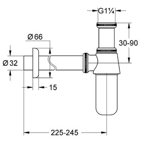 Сифон Grohe 28920000 для раковины