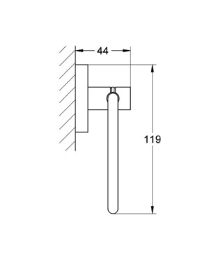 Держатель туалетной бумаги Grohe Essentials 40689000