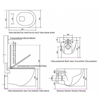 Чаша для унитаза подвесного Galassia Dream 7317