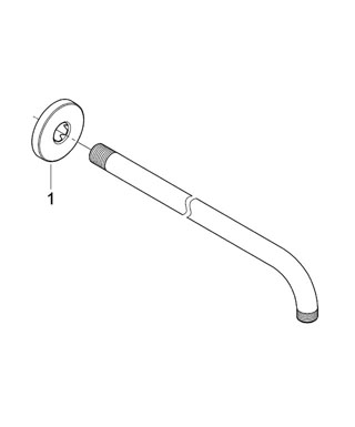 Кронштейн для верхнего душа Grohe Rainshower 28361000 хром