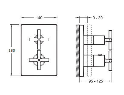Смеситель Jacob Delafon Classic E75395-CP для душа