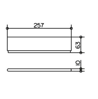 Полка Keuco Edition 400 11559170000 алюминий серебристый анодированный