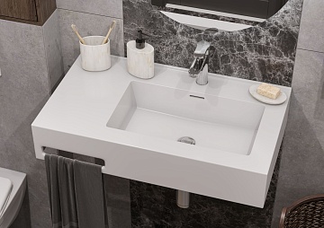 Раковина Aquaton Квадро Про 1A734331QA01R 80 правая