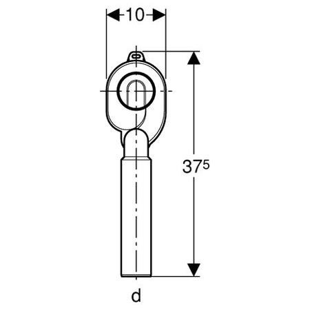Сифон для писсуара Geberit Uniflex 152.951.11.1