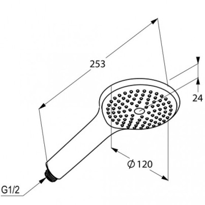 Душевая лейка Kludi Freshline 6780005-00 хром