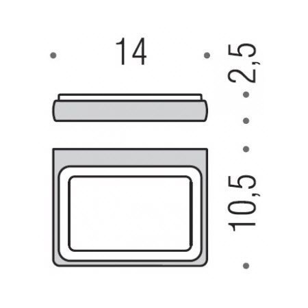 Мыльница подвесная Colombo Lulu B6201.CR-VAN хром