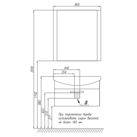 Мебель для ванной Aquaton Ария 1A141701AA010 80 белый
