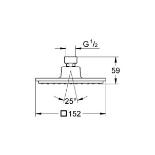 Верхний душ Grohe Euphoria Cube 150 27705000