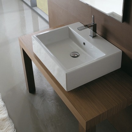 Раковина Globo Stone SCQ51.BI 50*50 белый