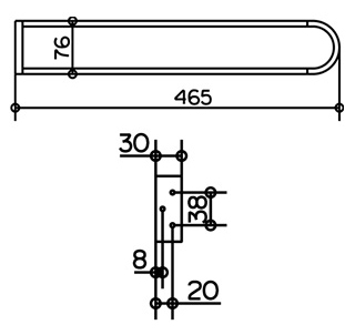 Полотенцедержатель двойной Keuco Edition 300 30018010000 хром