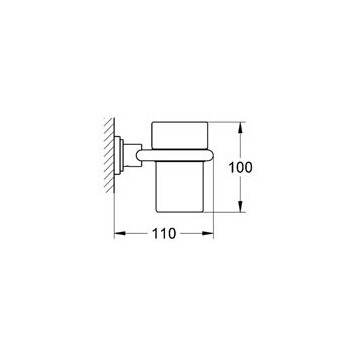 Держатель для стакана Grohe Atrio 40304BE0 хром/серебро
