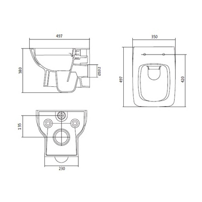 Комплект унитаз подвесной Santek Heo Rimless 1WH501572 4 в 1 + инсталляция + кнопка смыва