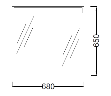 Зеркало Jacob Delafon Presquile EB1108-NF 68 см