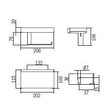 Держатель туалетной бумаги Inda Indissima A88K5ACR с полкой, хром