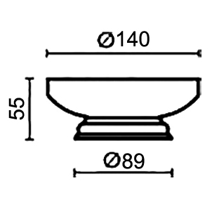 Мыльница Bagno & Associati Opera OP72592 BR