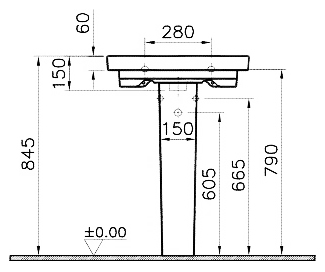 Пьедестал VitrA Nest 5690B003-0156 для раковины