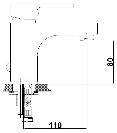Смеситель GPD Solus MLB55 для раковины