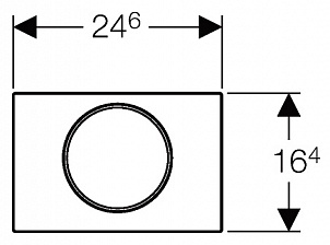 Кнопка смыва Geberit Sigma 10 115.758.KL.5 белый/хром матовый