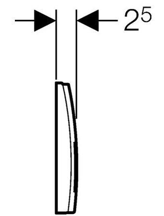 Кнопка смыва Geberit Delta 50 115.135.46.1 хром матовый