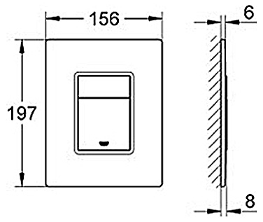 Кнопка смыва Grohe Skate Cosmopolitan 38845LS0 белая
