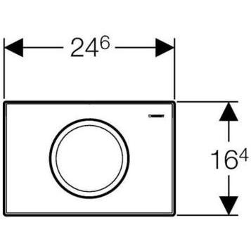 Кнопка смыва Geberit Delta 11 115.120.46.1 хром матовый