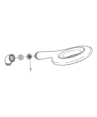 Душевая лейка Grohe Rainshower Icon 150 27446000 хром/желтый