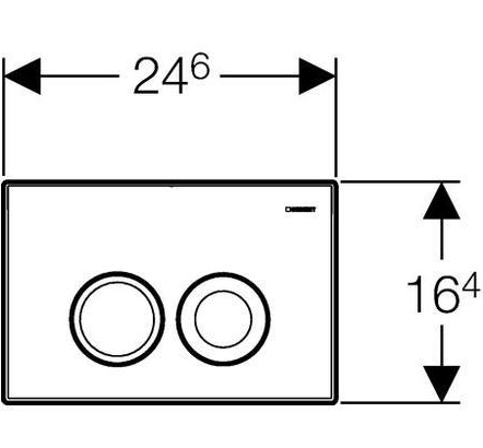 Кнопка смыва Geberit Delta 21 115.125.21.1 хром