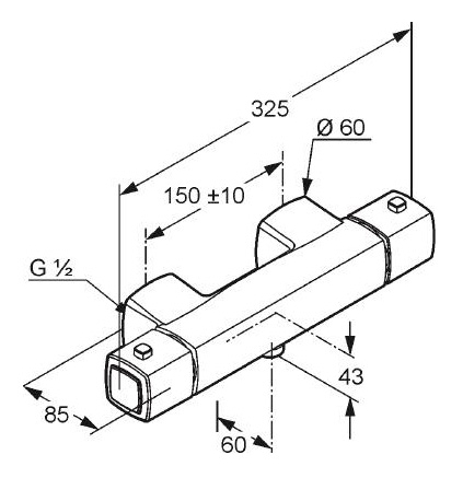 Термостат Kludi Q-BEO 504000542 для душа