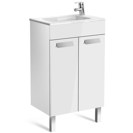 Тумба с раковиной Roca Debba 50 см, 2 дверки, белая