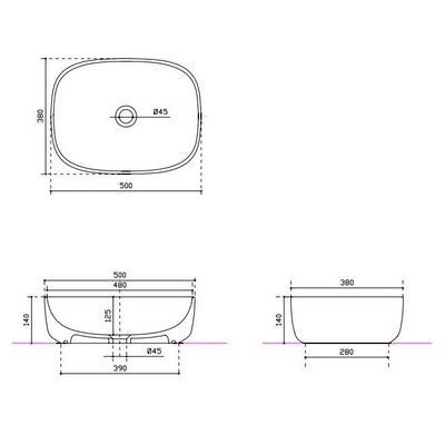 Раковина Galassia Dream 7301