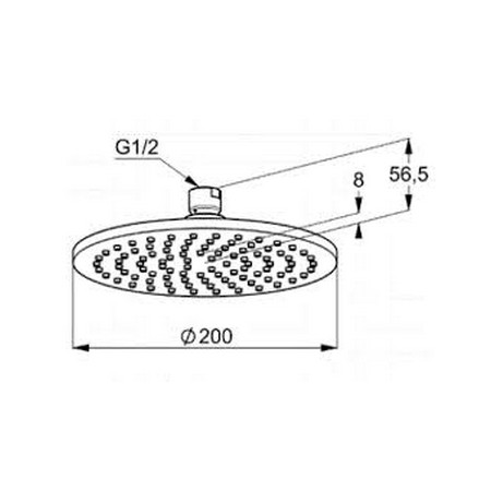 Верхний душ Kludi A-QA 6432005-00 хром