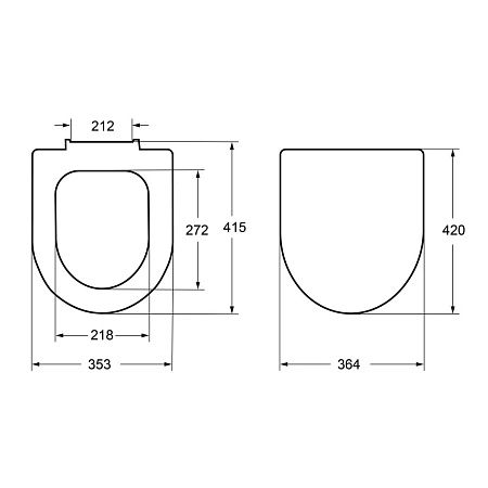 Крышка-сиденье Roca Meridian-N ZRU9307606 с микролифтом