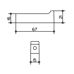 Крючок Keuco Edition 11 11116010000  хром