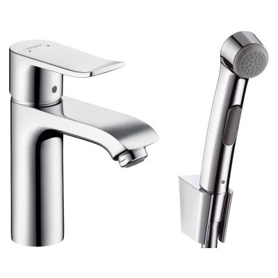 Смеситель с гигиеническим душем Hansgrohe Metris 31285000 для раковины, хром