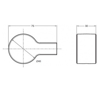 Крючок Jacob Delafon Singulier 15209D-CP