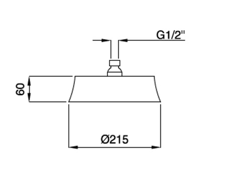 Верхний душ Cezares CZR-U-SP5-22-01 хром