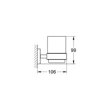 Стакан Grohe Essentials 40447001