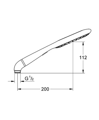 Душевая лейка Grohe Rainshower Icon 150 27446000 хром/желтый