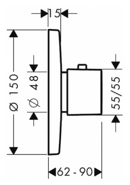 Термостат Hansgrohe Metris 31571000 для душа