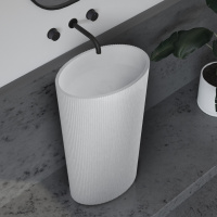 Раковина отдельностоящая ABBER Stein AS2504-H белый матовый