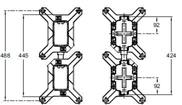 Скрытая монтажная часть Jacob Delafon Modulo 98788D-NF для душа