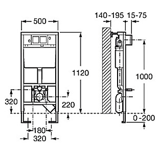 Унитаз подвесной Roca Dama Senso RPO WC 346517000 с инсталляцией 89009000K