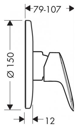 Смеситель Hansgrohe Logis 71666000 для душа, хром