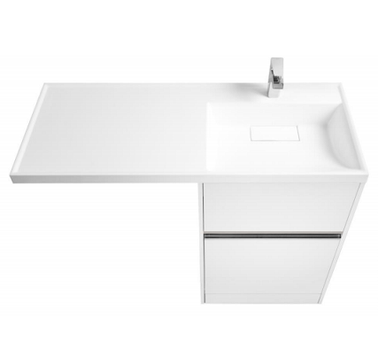 Мебельная раковина Aquaton Лондри 1A72243KLH010 120 R белый