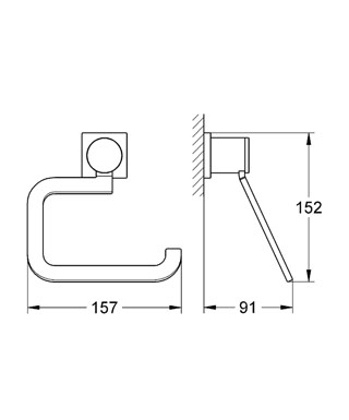 Держатель туалетной бумаги Grohe Allure 40279000